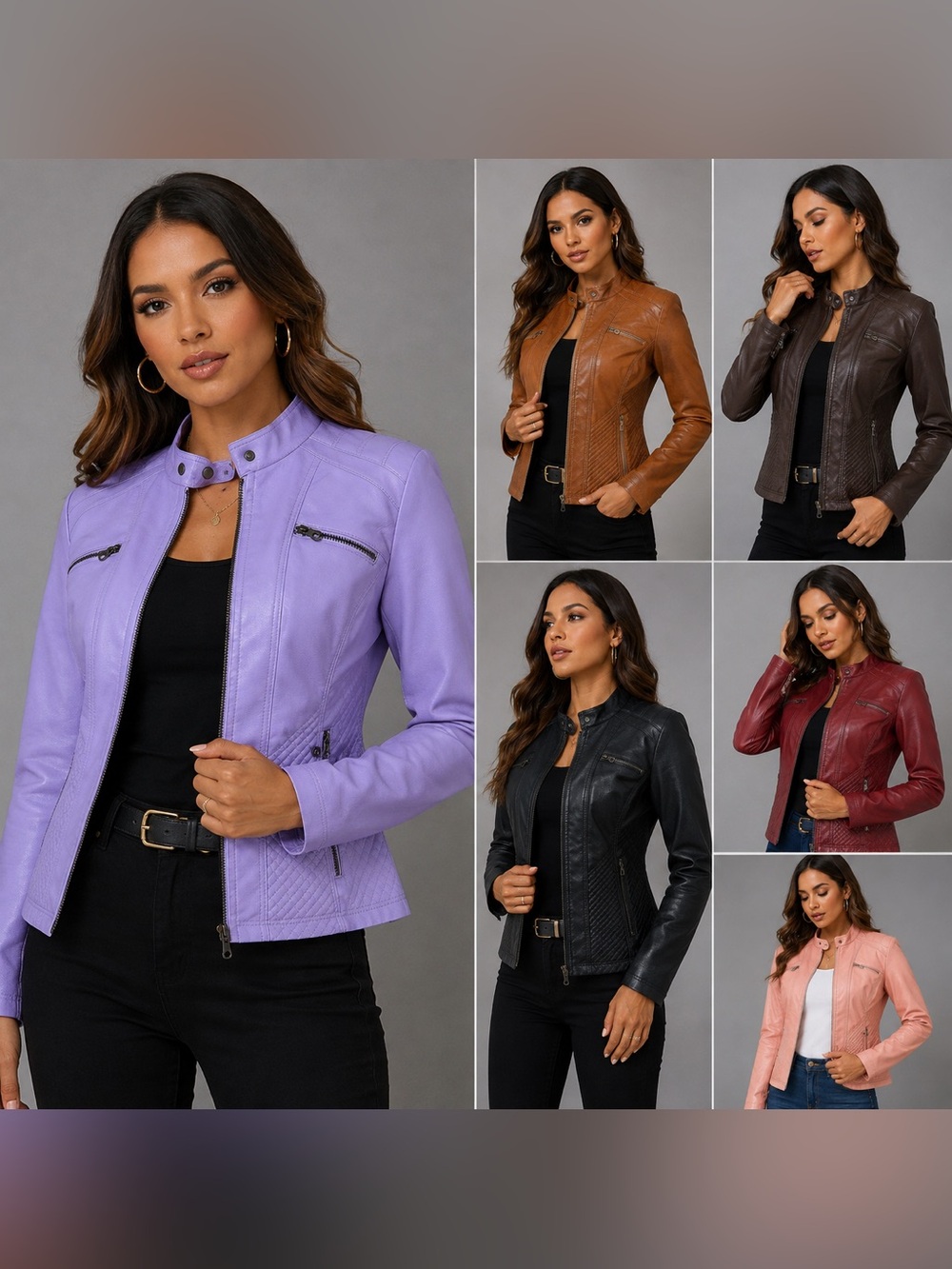 Women’s Quilted Moto Jacket